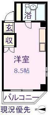 メイゾン西港(ワンルーム/3階)の間取り写真