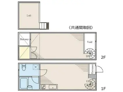 ラフォーレK-1(1DK/1階)の間取り写真