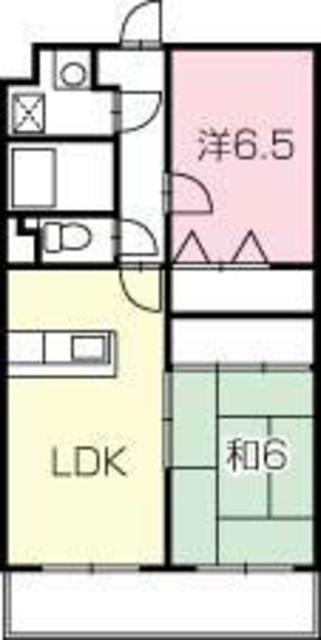 グランTEAO(2LDK/1階)の間取り写真