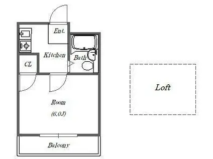 ミツユキハイム(1K/1階)の間取り写真