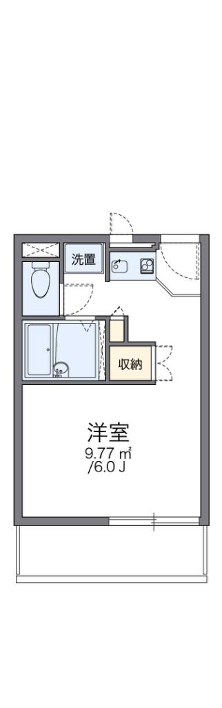 レオパレスヴァン(1K/3階)の間取り写真