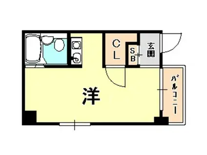 セイユーミカゲ(ワンルーム/3階)の間取り写真