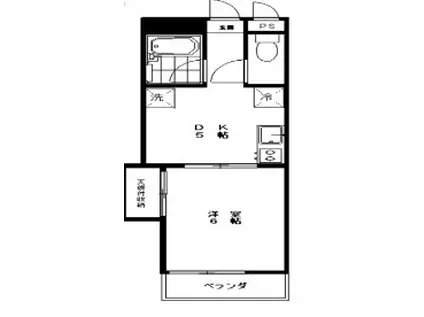 EXCEL中葛西(1DK/1階)の間取り写真