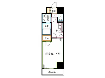 メゾンドフローレ野方(1K/5階)の間取り写真