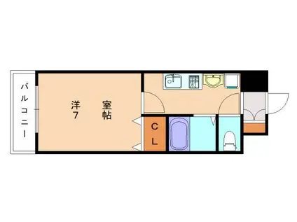 ジュネス教育大前(1K/3階)の間取り写真