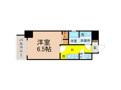 LA DOUCEUR今池南(1K/2階)の間取り写真