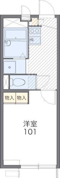 レオパレスノンノン(1K/1階)の間取り写真
