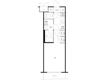 ルーブル三軒茶屋伍番館(1K/5階)の間取り写真