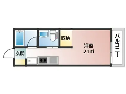 DIO PONTA(ワンルーム/1階)の間取り写真