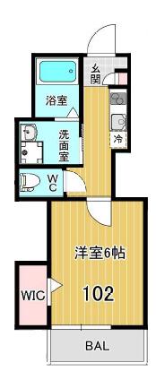 U・K HEIWADAI(1K/1階)の間取り写真