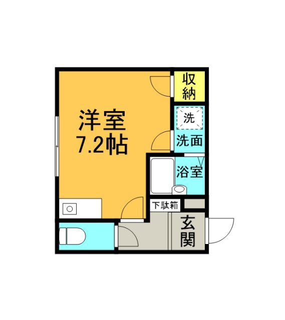ケンセイ第5ビル(ワンルーム/3階)の間取り写真