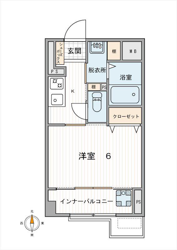 ラ・フェンテ(1LDK/3階)の間取り写真