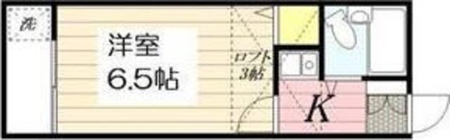 アルカディア二宮II(1K/2階)の間取り写真