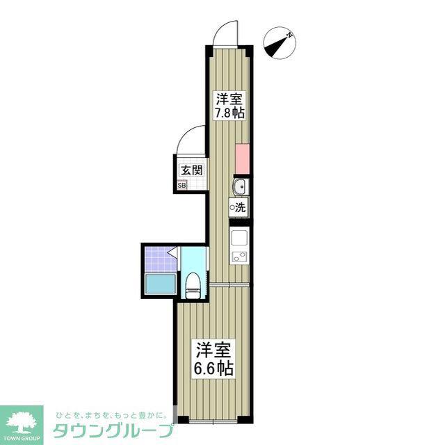 ALIVIO 千石(ワンルーム/3階)の間取り写真