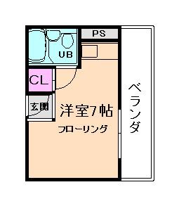 メゾン・ド・ソアラ(ワンルーム/2階)の間取り写真