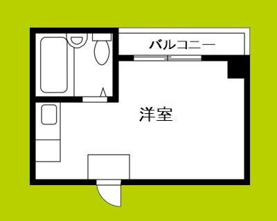 グロー梅南第1(ワンルーム/2階)の間取り写真