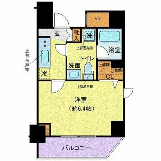 CREVISTA大森(1K/8階)の間取り写真