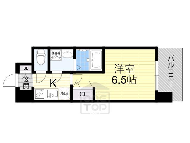 LUMINOUS三国本町(1K/5階)の間取り写真