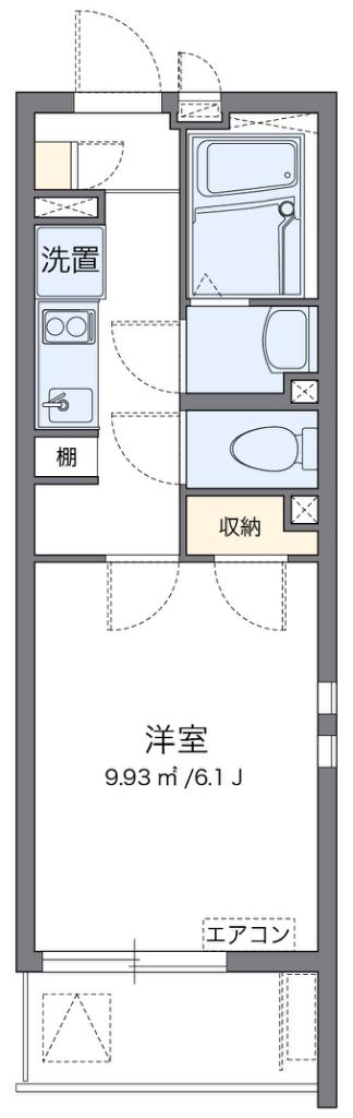 クレイノRETREAT36(1K/1階)の間取り写真