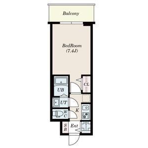 S-RESIDENCE高井田CENTRAL(1K/7階)の間取り写真