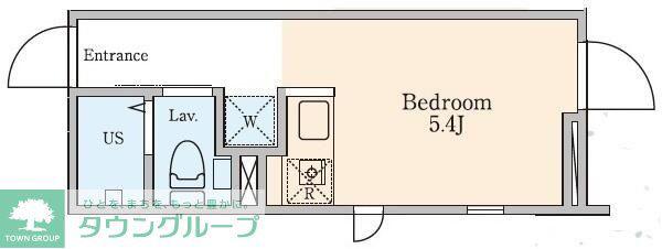 PROTO大井町II(ワンルーム/2階)の間取り写真