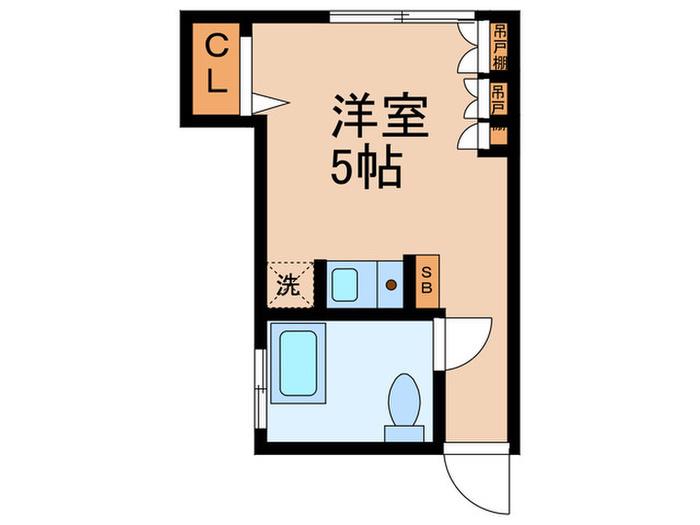 グレイスダイアモンド(ワンルーム/1階)の間取り写真