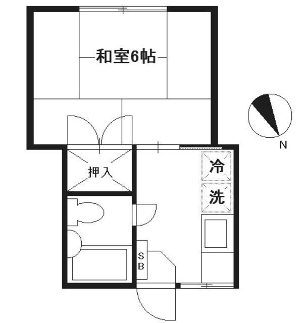 メゾン美杉(1K/1階)の間取り写真