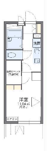 レオパレスK8103(1K/2階)の間取り写真