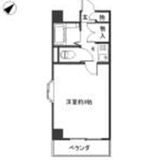フォンティーヌ堺(1K/8階)の間取り写真