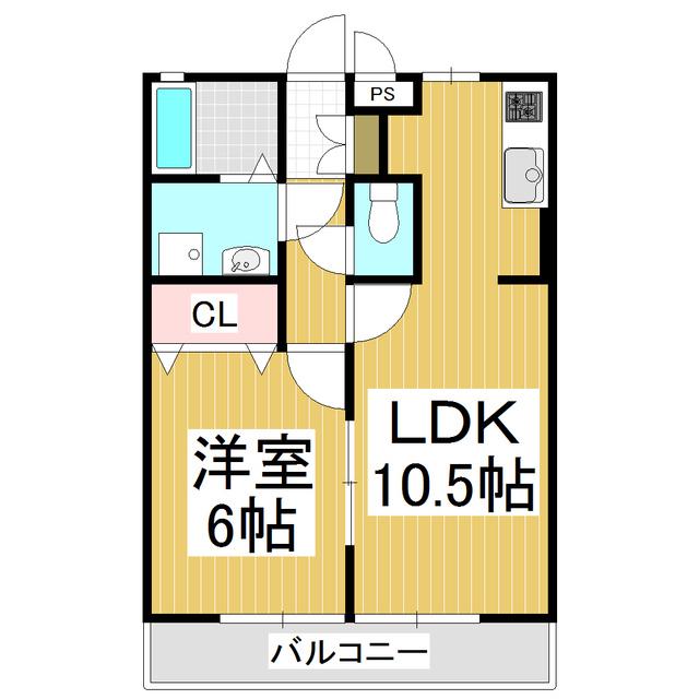 スクエアガーデンKAMAKURA C棟(1LDK/1階)の間取り写真