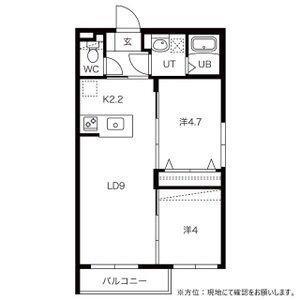 シティレジデンス二十四軒(2LDK/3階)の間取り写真