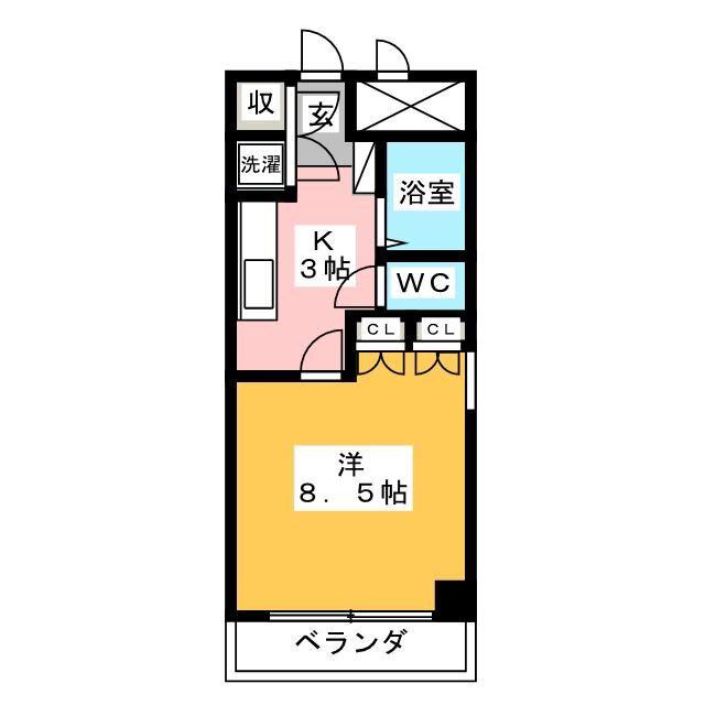 品川第2ビル(ワンルーム/5階)の間取り写真