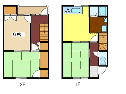 金川マンション(3DK/1階)の間取り写真