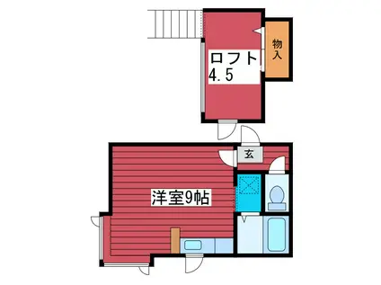 ビリオネア十番館(ワンルーム/1階)の間取り写真