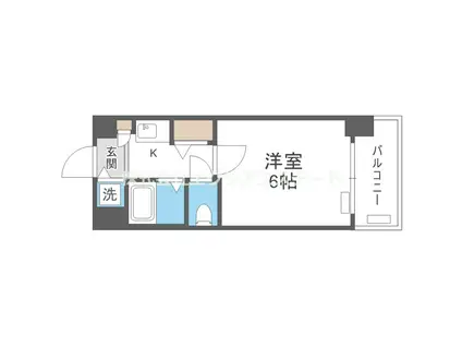 プレサンス 阿倍野阪南町(1K/3階)の間取り写真