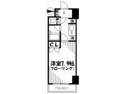 グランヴァン荻窪II(1K/3階)の間取り写真