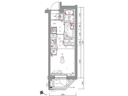 AZEST阪東橋II(ワンルーム/5階)の間取り写真