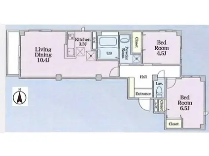 ARUMAKO(2LDK/1階)の間取り写真