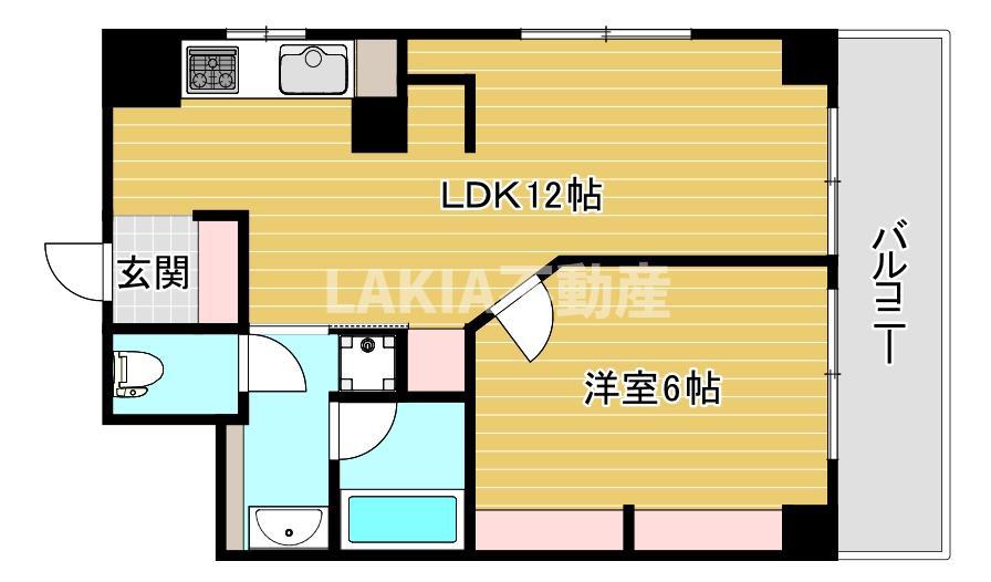 アルカディア イン(1LDK/2階)の間取り写真