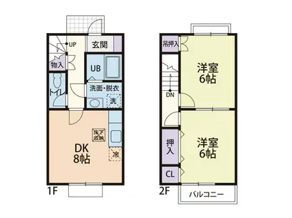 REFINADO A(2DK/1階)の間取り写真