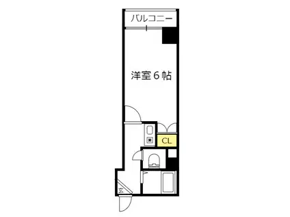 ヴィヴァント青木(1K/3階)の間取り写真