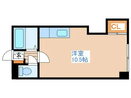 スピアシティ(ワンルーム/2階)の間取り写真