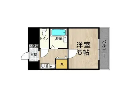 PS HIGASHI OSAKA(1K/11階)の間取り写真