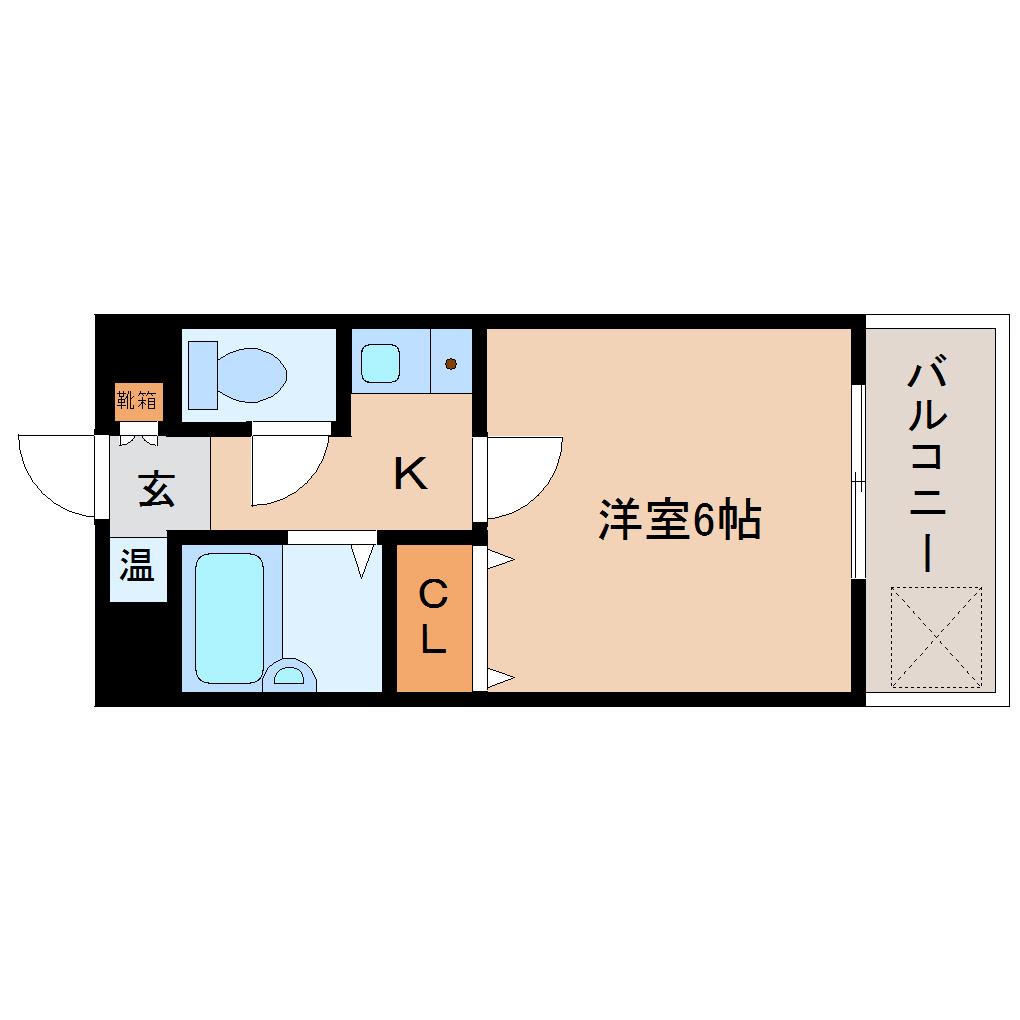 ヤマセン3番館(1K/3階)の間取り写真