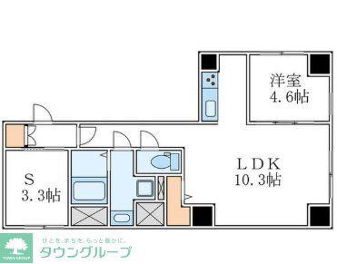 GRAN PASEO 阿佐ヶ谷(1SLDK/2階)の間取り写真