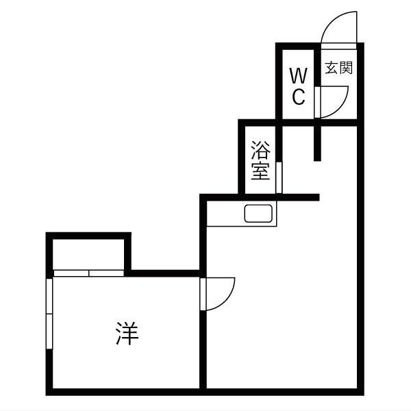 クリスタルアベニュー(1LDK/2階)の間取り写真