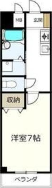 シティーハイツ緑(1K/3階)の間取り写真