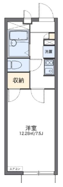 レオパレスレグルス(1K/1階)の間取り写真