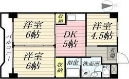 ハイタウンみずほIII(3K/5階)の間取り写真