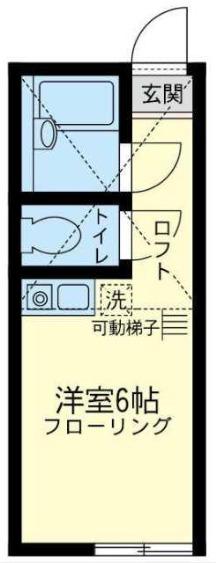 ユナイト上大岡マークエスター(ワンルーム/2階)の間取り写真